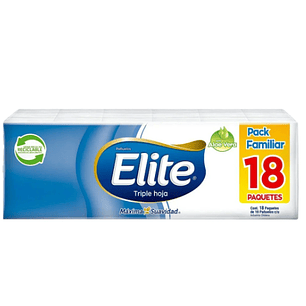 PAÑUELOS ELITE TRIPLE HOJA PACK OFERTA 18 PAQUETES