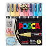 SET MARCADOR POSCA PC-3MR 0.9-1.3MM 8 COLORES PASTEL 1