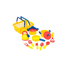 CANASTA OLLAS Y SARTENES 12PZS. PLASTICO (EI-1898) 3+  1