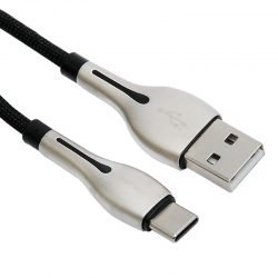 CABLE TECMASTER USB C A USB 3.1A ALEACION DE ZINC 1 MT 1