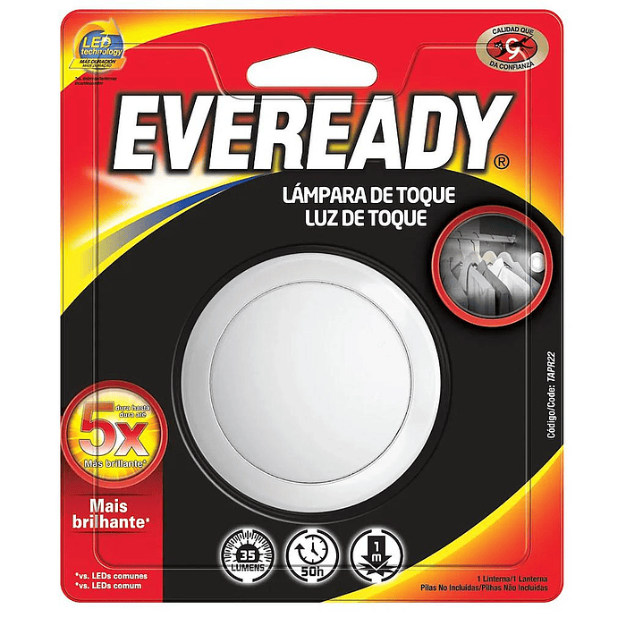 LAMPARA LED DE TOQUE EVEREADY  45 LUM