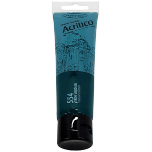 PINTURA ACRILICA ARTEL 100ML. VERDE VIRIDIAN N°554