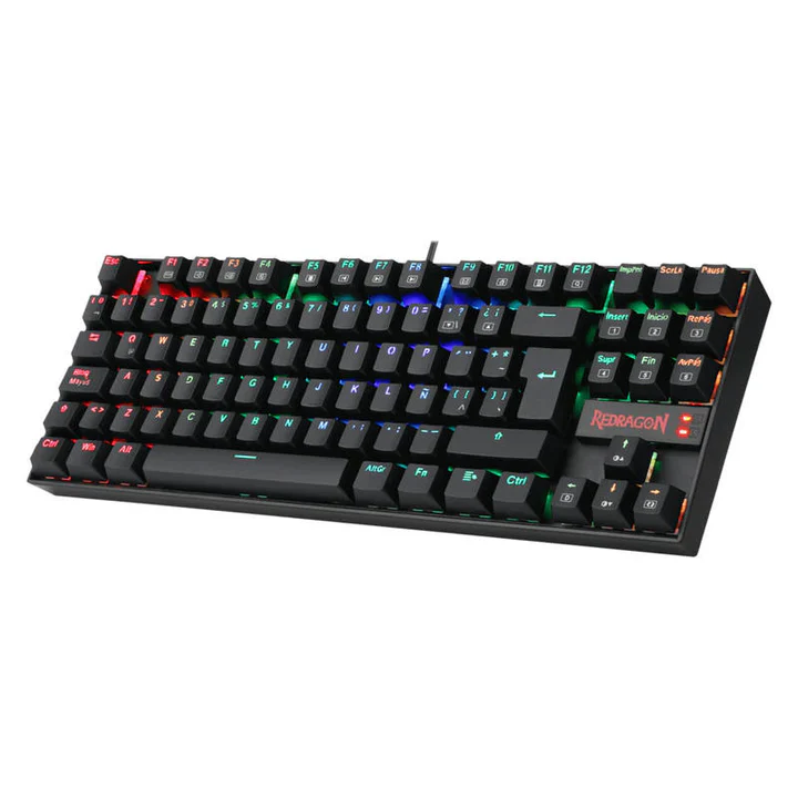 TECLADO MECANICO REDRAGON GAMING KUMARA BLACK K552RGB SWITCH ROJO 1