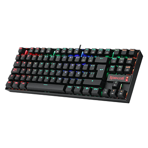 TECLADO MECANICO REDRAGON GAMING KUMARA BLACK K552RGB SWITCH ROJO