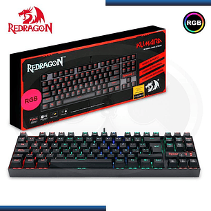 TECLADO MECANICO REDRAGON GAMING RGB KUMARA BLACK K552RBG-1