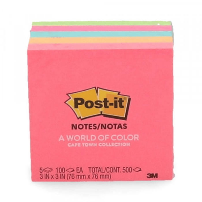 NOTA POST-IT 3M NEON 654