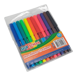 MARCADORES SELLOPENCIL 12 COLORES