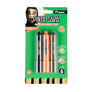 PINTA CARA TORRE AVENTURA 3 COLORES