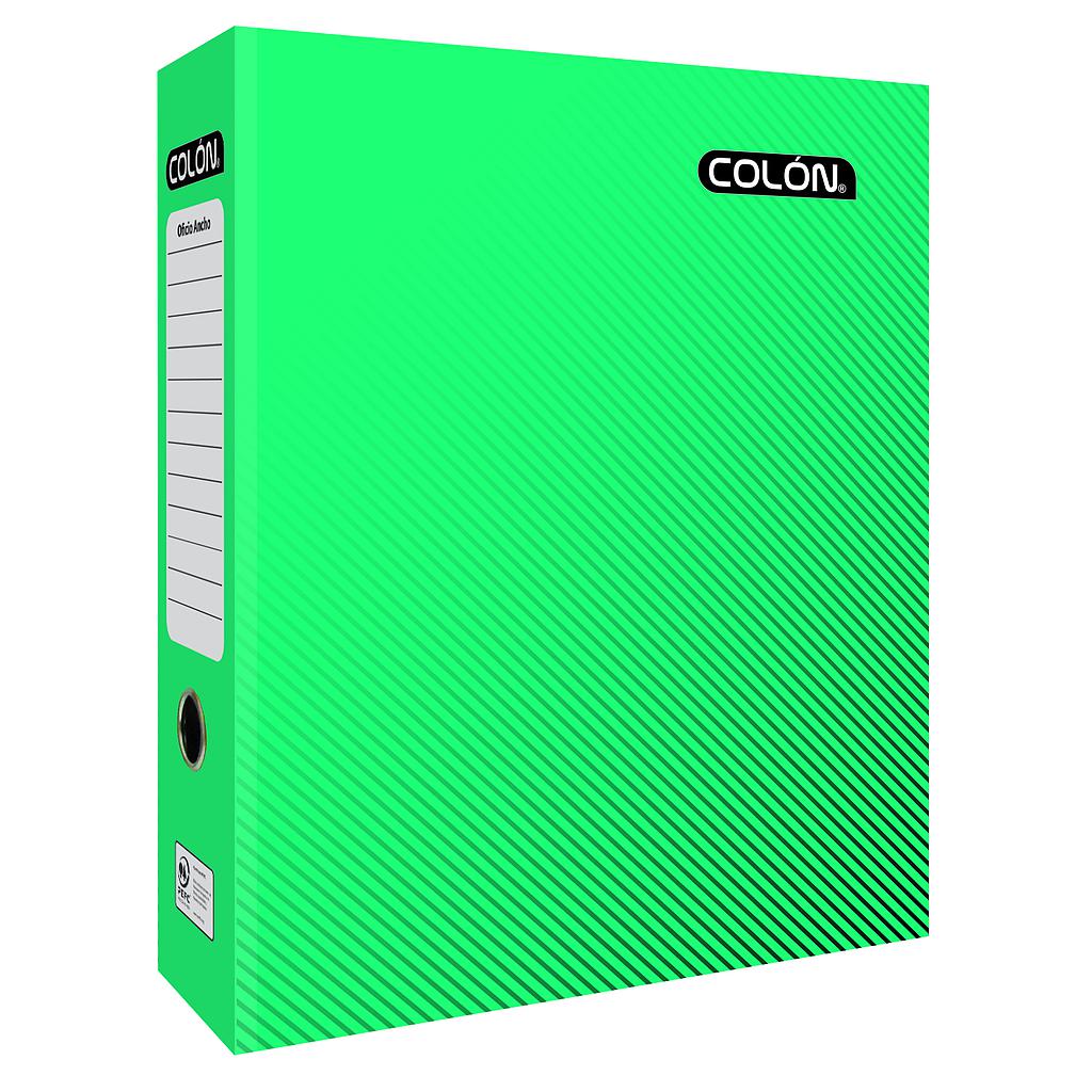 ARCHIVADOR COLON OFICIO ANCHO VERDE  1