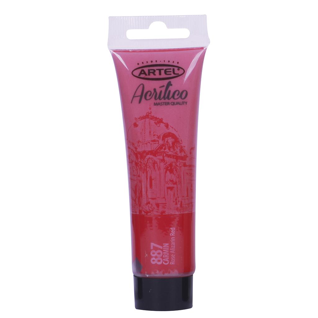 PINTURA ACRILICA ARTEL 35ML. CARMIN N°887  1