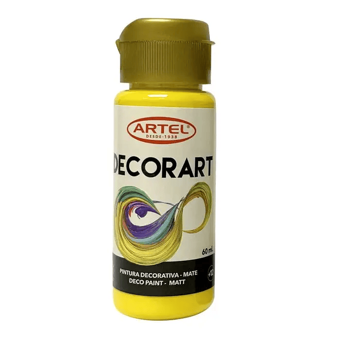 PINTURA DECORART ARTEL 60 ml AMARILLO CLARO Nº 75