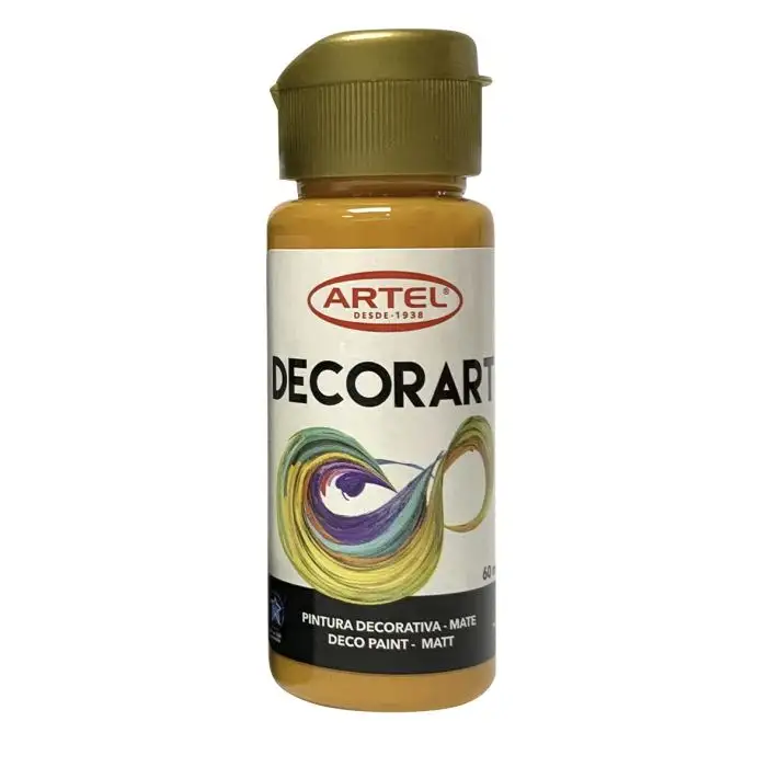 PINTURA DECORART ARTEL 60 ml AMARILLO OCRE Nº 73 1