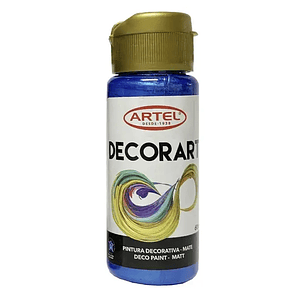 PINTURA DECORART ARTEL 60 ml AZUL METALICO Nº 129