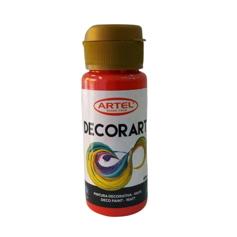 PINTURA DECORART ARTEL 60 ml BERMELLON Nº 88 1