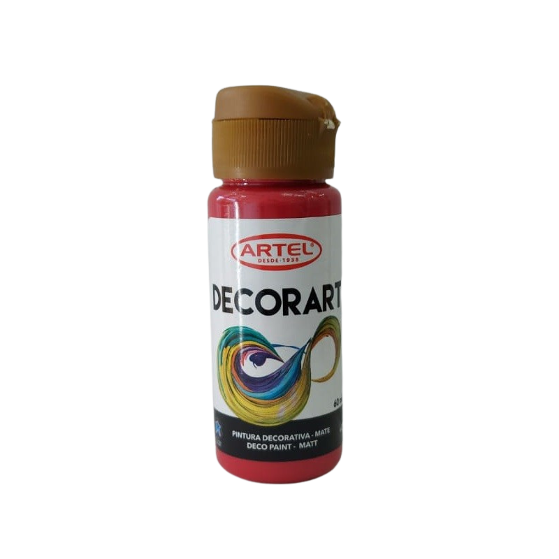 PINTURA DECORART ARTEL 60 ml CARMIN Nº 87 1