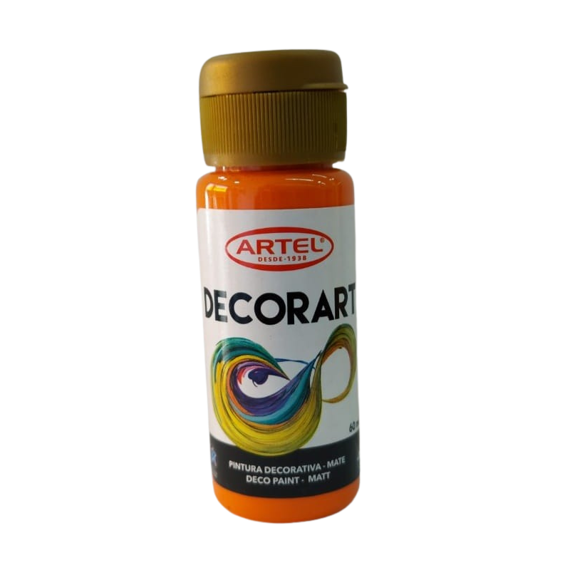 PINTURA DECORART ARTEL 60 ml NARANJA Nº 77 1