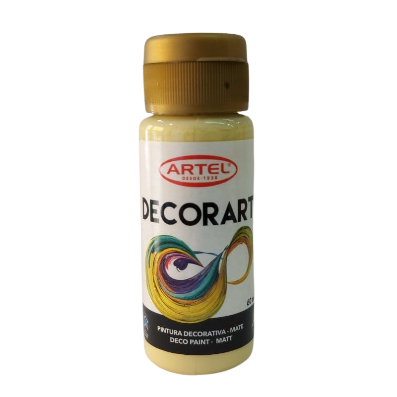 PINTURA DECORART ARTEL 60 ml PASTEL AMARILLO Nº 103 1