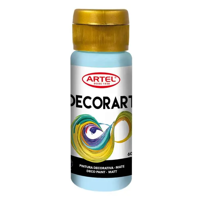 PINTURA DECORART ARTEL 60 ml PASTEL CELESTE Nº 100 1