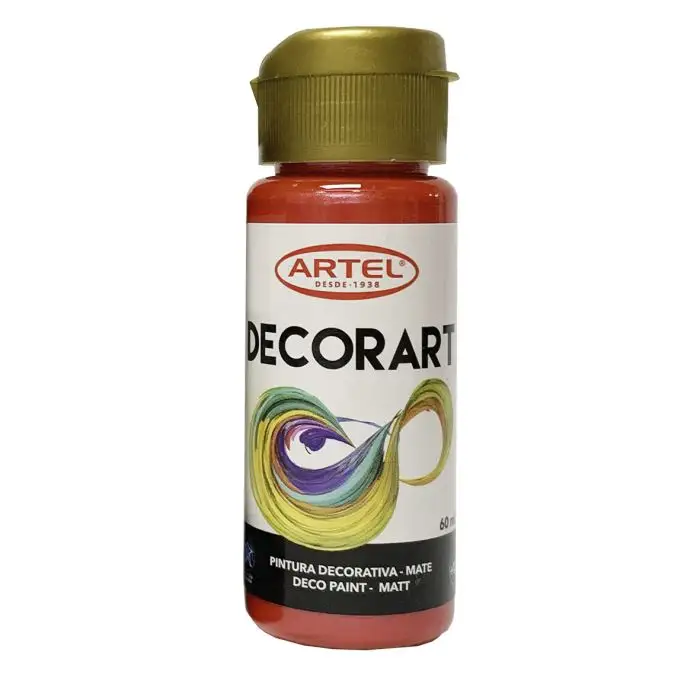 PINTURA DECORART ARTEL 60 ml ROJO METALICO Nº 131 1