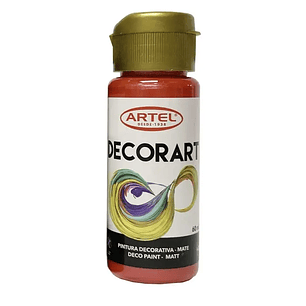 PINTURA DECORART ARTEL 60 ml ROJO METALICO Nº 131