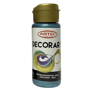 PINTURA DECORART ARTEL 60 ml TURQUESA METALICO Nº 130