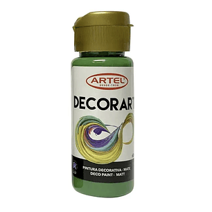 PINTURA DECORART ARTEL 60 ml VERDE CLARO Nº 52