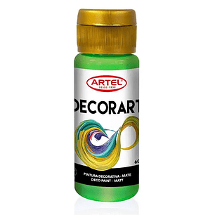 PINTURA DECORART ARTEL 60 ml VERDE LIMON Nº 54