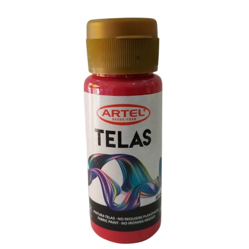 PINTURAS P/ TELAS ARTEL 60 ml CARMIN N° 87 1
