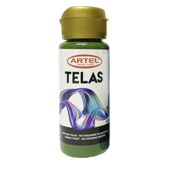 PINTURAS P/ TELAS ARTEL 60 ml VERDE OLIVA N° 56 1
