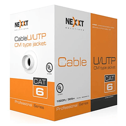 CAJA CABLE RED NEXXT CAT6 24AWG  305mts AZUL AB356NXT32