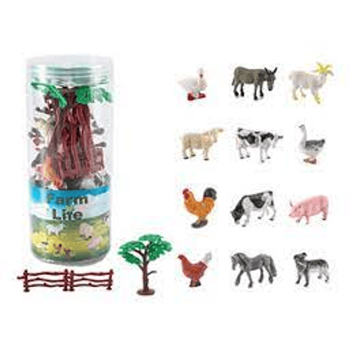 SET ANIMALES DE GRANJA 18 PIEZAS (AT-940)