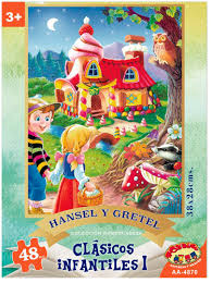PUZZLE 48 PIEZAS HANSEL Y GRETEL 38X28CMS. (AA-4870) 1