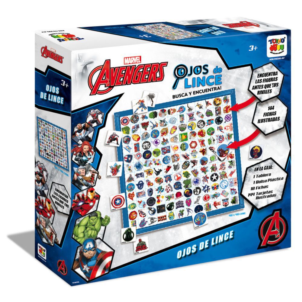JUEGO OJOS DE LINCE AVENGERS MARVEL TOYNG 4+ ADE-98200 1