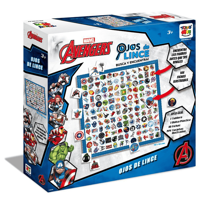 JUEGO OJOS DE LINCE AVENGERS MARVEL TOYNG 4+ ADE-98200