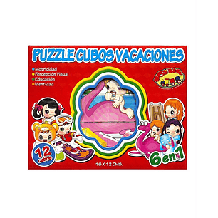 PUZZLE CUBO 6 EN 1 TOYNG 16X12 CMS. 3+ AA-8050