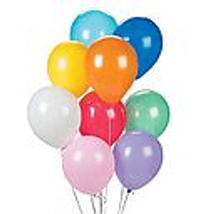 GLOBO GLAM LISO N° 9 COL/SURTIDOS 25 Unid. 