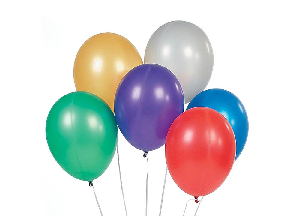 GLOBO GLAM LISO N° 12 METALIZADO SURTIDOS 25 UND. 1