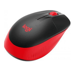 MOUSE LOGITECH INALAMBRICO M190 ROJO NEGRO