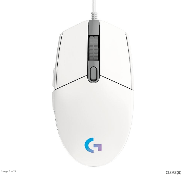 MOUSE GAMER LOGITECH G203 BLANCO 1