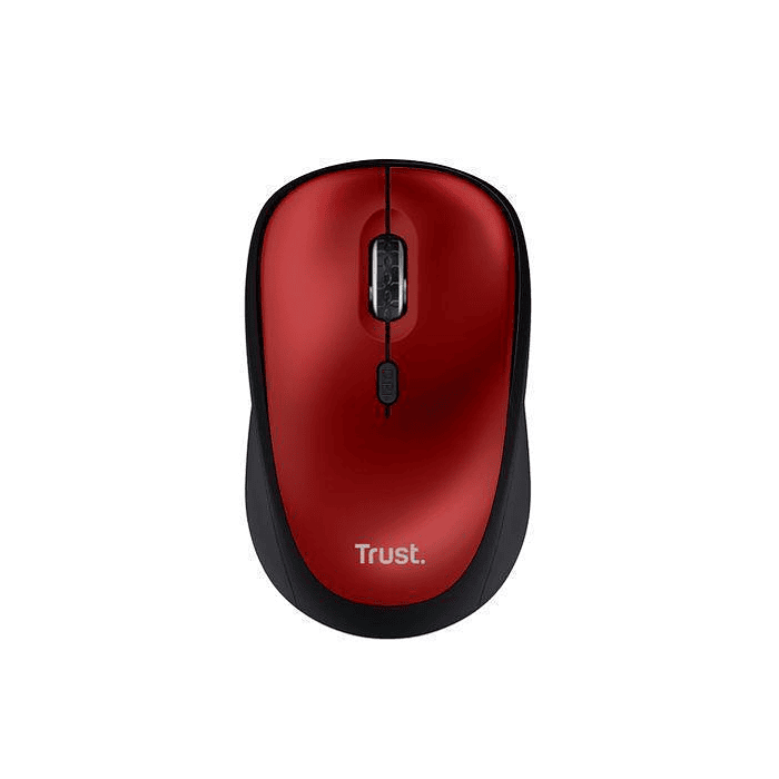 MOUSE INALAMBRICO TRUST YVI SILENT ROJO