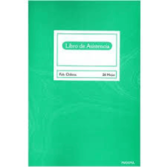 LIBRO DE ASISTENCIA REM 26 Hjs TERM.VERDE ( CH )