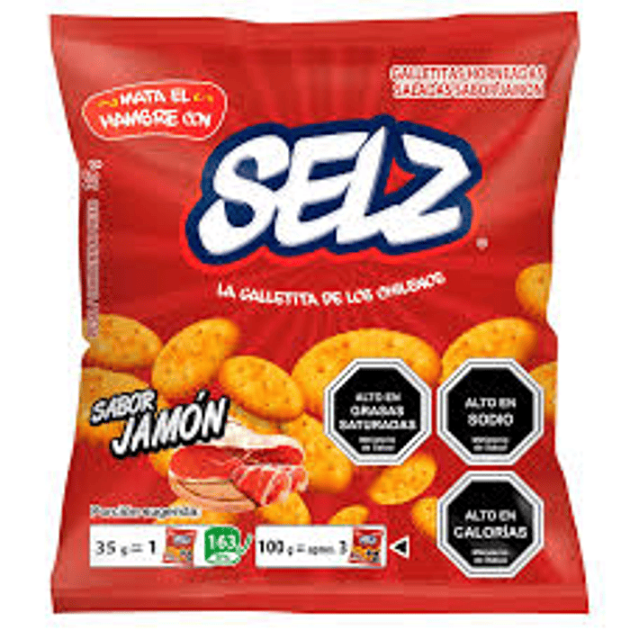 GALLETAS SELZ MINI JAMON 35GRS.