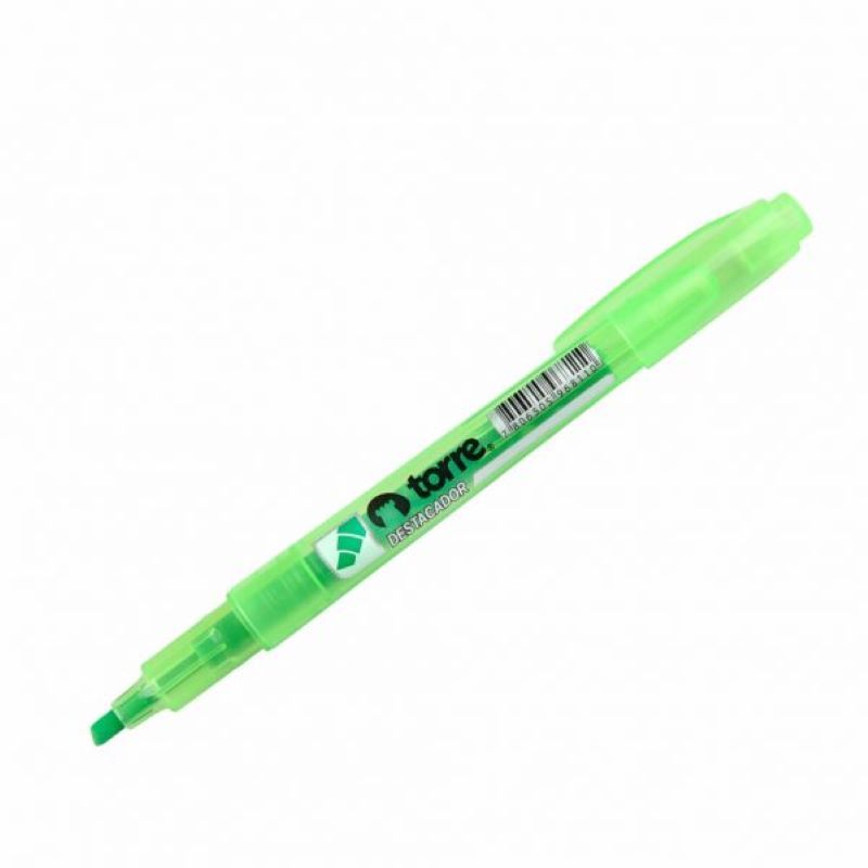 DESTACADOR TORRE VERDE T/LAPIZ PUNTA BISELADA 1