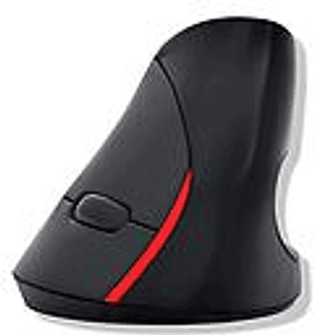 MOUSE TECMASTER ERGONOMICO INALAMBRICO VERTICAL REC.NEGRO TM-100544 