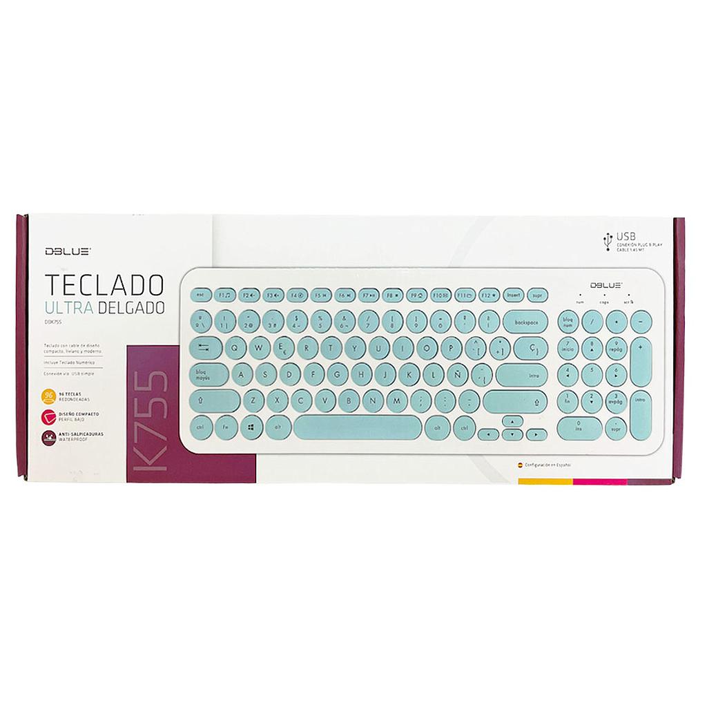 TECLADO ALAMBRICO DBLUE ULTRA DELGADO DBK755 1