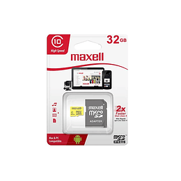 TARJETA DE MEMORIA MAXELL MICRO SDHC 32GB C/ADAPTADOR