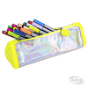 ESTUCHE ESCOLAR ADIX COLOR PLATEADO C/AMARILLO (A503232) 1