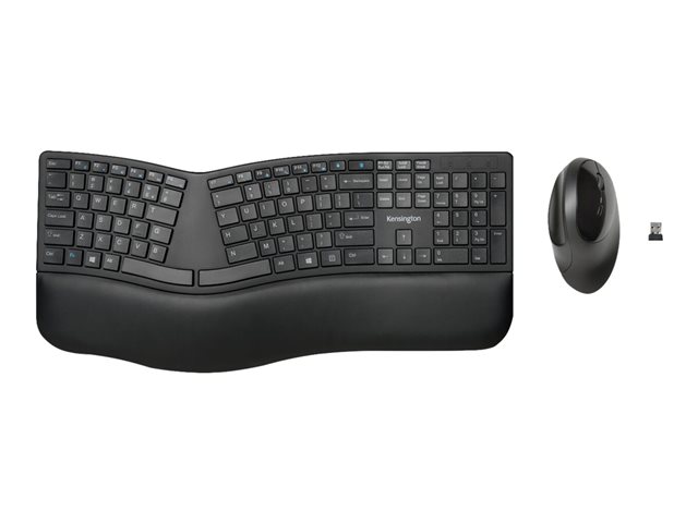 KIT TECLADO/MOUSE INALAMBRICO ERGONOMICO KENSINGTON PROFIT NEGRO K75406ES 1