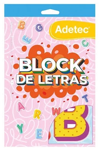 BLOCK DE LETRAS ADETEC (Cod.844) 1