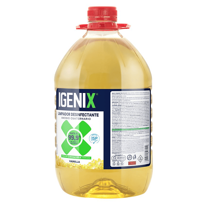 LIMPIADOR DESINFECTANTE IGENIX VAINILLA 5 LTRS.